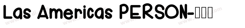 Las Americas PERSON字体转换